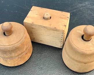 WOODEN BUTTER MOLDS