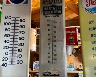 VARIOUS EARLY PEPSI THERMOMETERS