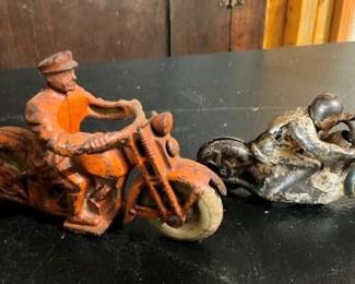 EARLY MOTORCYCLE RUBBER TOYS