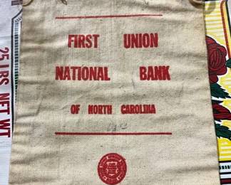 FIRST UNION NC BANK BAG