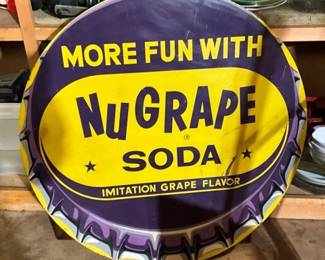 36IN NU GRAPE SODA CAP SIGN