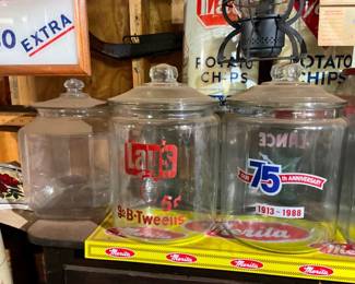 VARIOUS COUNTRY STORE JARS