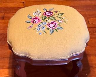 NEEDLE POINT STOOL