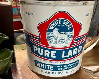 PURE LARD TIN