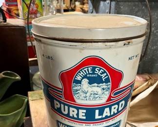 PURE LARD TIN