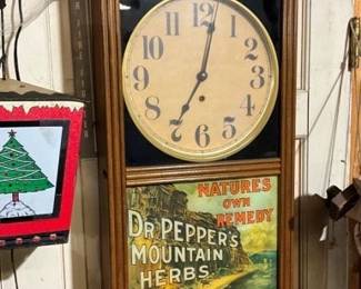 DR PEPPER WALL CLOCK