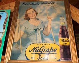 18X23 EARLY NUGRAPE CB W/ FRAMED