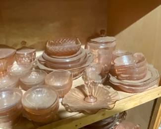 PINK DEPRESSION GLASS