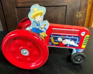 TOY TRACTOR W/ FARMER