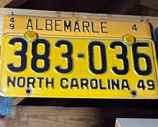 1949 NC ALBEMARLE TAG