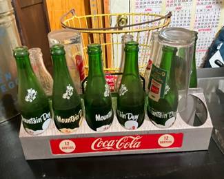 COKE CARRIER, VARIOUS BOTTLES