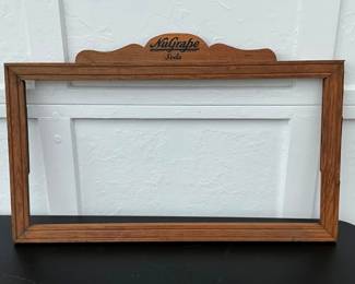 29X18.5 NUGRAPE SODA WOODEN SIGN FRAME
