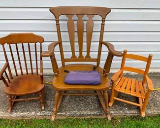 VARIOUS ROCKING CHAIRS