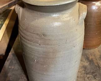 SALT GLAZE POTTERY CHURN