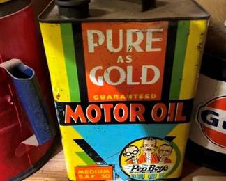 PURE GOLD MOTOR OIL CAN