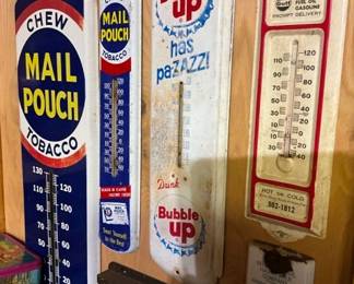 VARIOUS EARLY ADV. THERMOMETERS