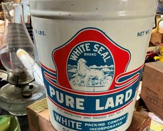PURE LARD TIN
