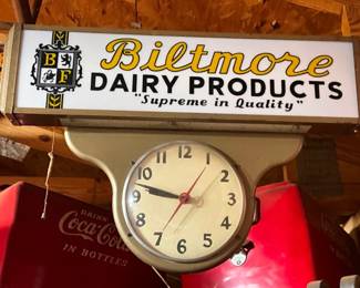 25X16 BILTMORE DAIRY CLOCK