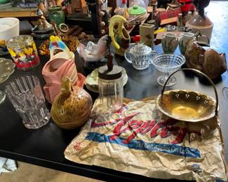 EARLY DEP. GLASS, POTTERY