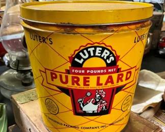 PURE LARD TIN