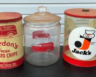 VARIOUS STORE COOKIE AND CRACKERS CANS