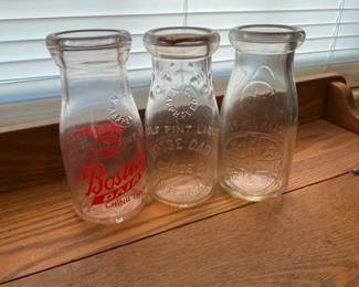 EARLY MILK BOTTLES