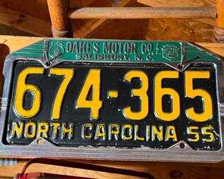 1955 NC LIC. TAG