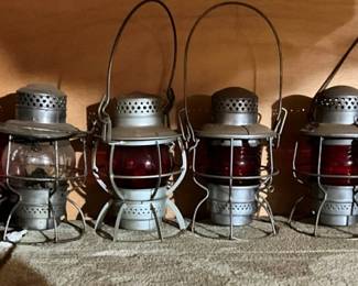 SEVERAL EARLY RR LANTERNS