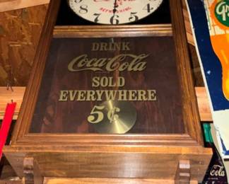 16X36 COCA COLA WALL CLOCK