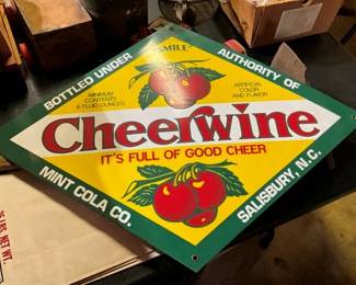 29X21 CHEERWINE SIGN PORC.