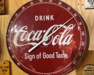 12 INCH COCA COLA THERMOMETER