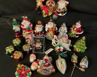 Various Vintage Christmas Ornaments