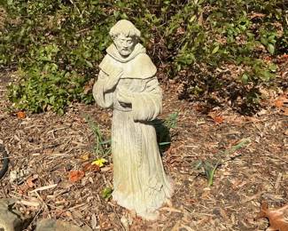 Concrete Monk Statue 