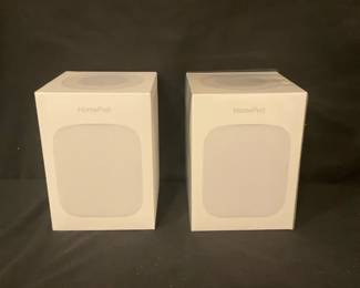 Two Apple Home Pods