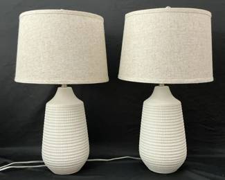 Contemporary White Ceramic Lamps