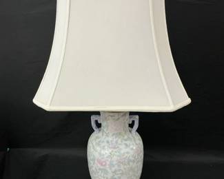 Asian Pastel Peony Lamp