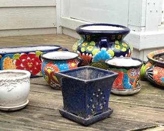 Colorful Patio Pots