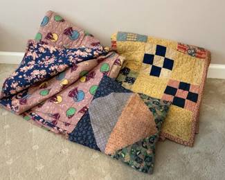 Vintage Quilts And A Pillow
