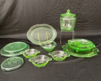 Serving The Goods Depression Glass