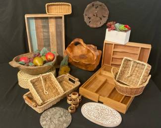 Wicker And Wood Decor