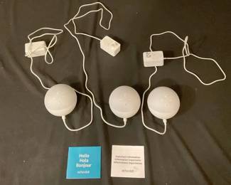 Three Amazon Echo Dots 5th Generation 