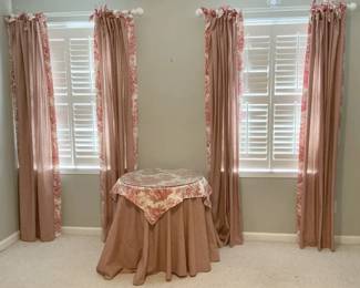Curtains And Table Set