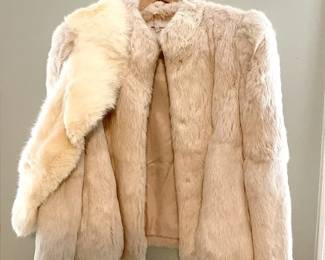 Fur Jacket And Neck Shawl