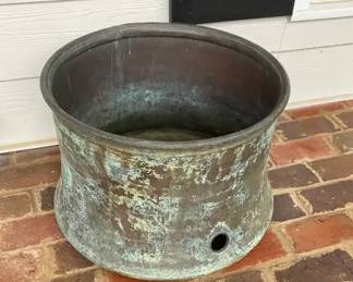 Patina Copper Hose Pot