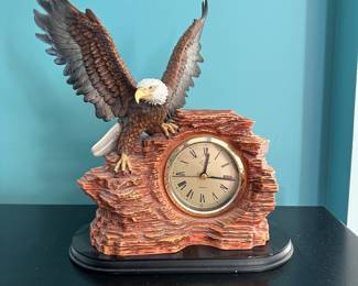 R87 - $35. Lenox Eagle Clock.