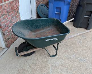 R54 - $50. True-Temper 6 Cu. Ft. Metal Wheelbarrow.