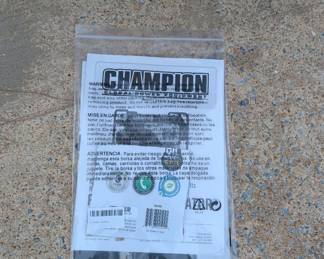 R44 - $400. Champion Generator. Model 100495. 6250 Starting Watt. 5000 Running Watt. Garage stored - never used!