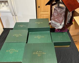 W7 - $450. Lenox (2 Available! 1 Mary has a chipped hand) Renaissance Nativity with Creche.