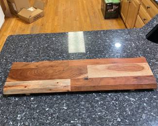 R78 - $20. Charcuterie Board. Measures 36" wide x 10.5" deep x 2" tall.