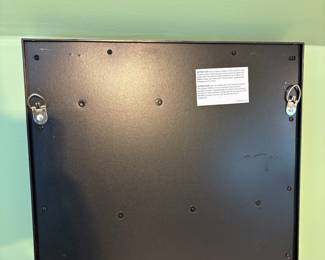 R22 - $25. Hanging Wall Mirror & Jewelry Cabinet from Target. Can hang over a door or wall hang. Measures 15" wide x 2.5" deep x 48" tall.